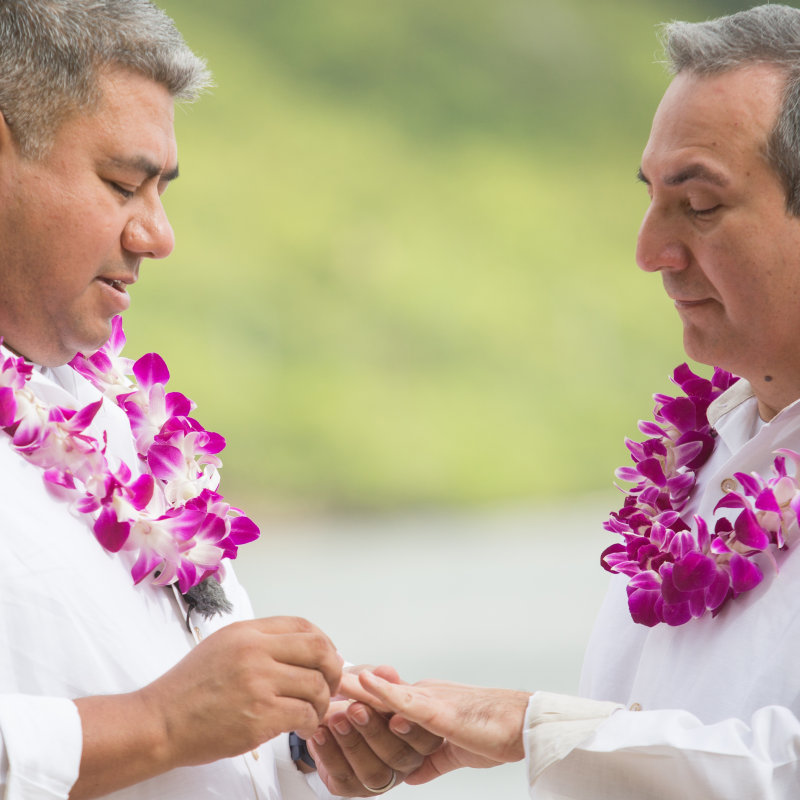 Hawaiian Style Gay Weddings