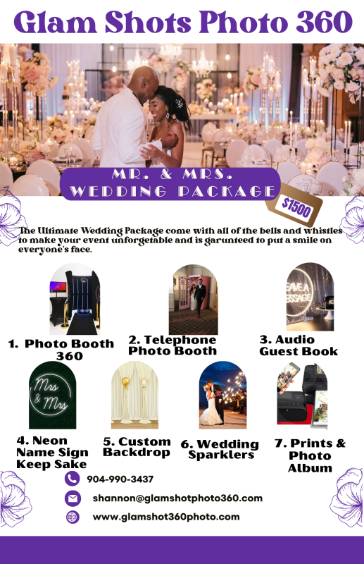 Explore our comprehensive wedding packages, designed to include all the essential elements for a spectacular event. If you are seeking an all-in-one solution for your special day, this is the perfect package for you.