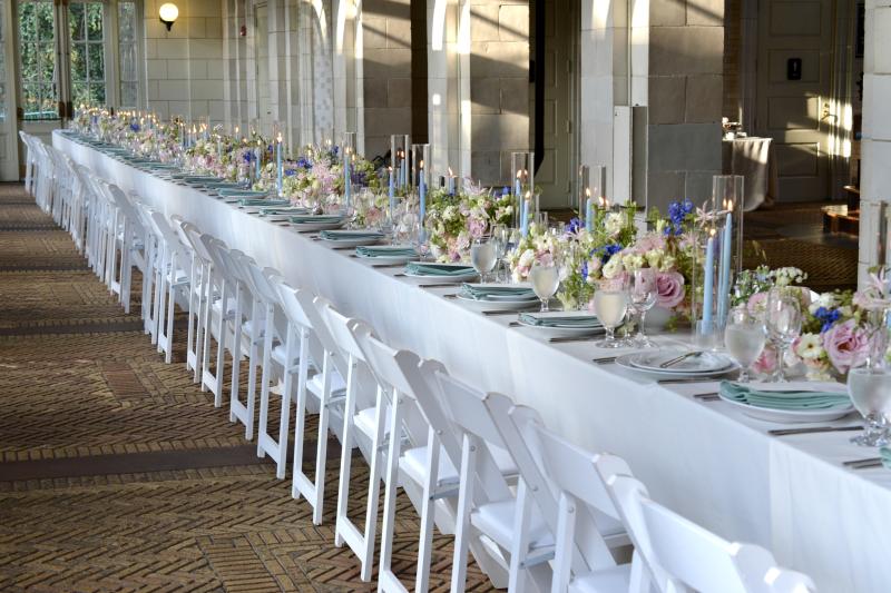 Wedding centerpieces at the Prospect Park