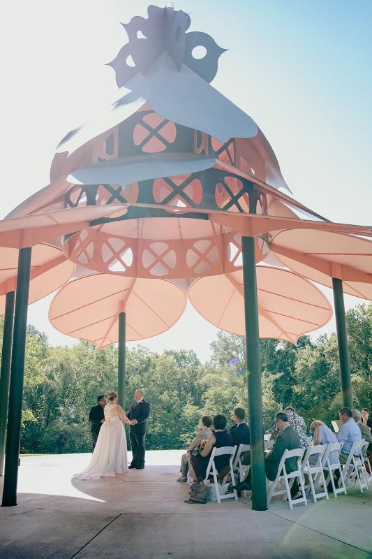 September 2021 Wedding, Leaf Pavillion, photo by Abby Gillard